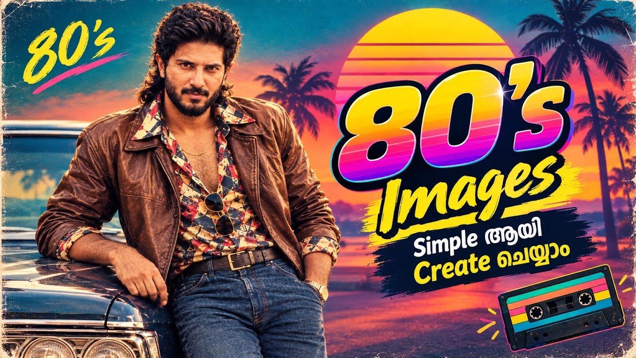 How to Create New Trending 80 s look photos Malayalam|New Trending Photo Editing 