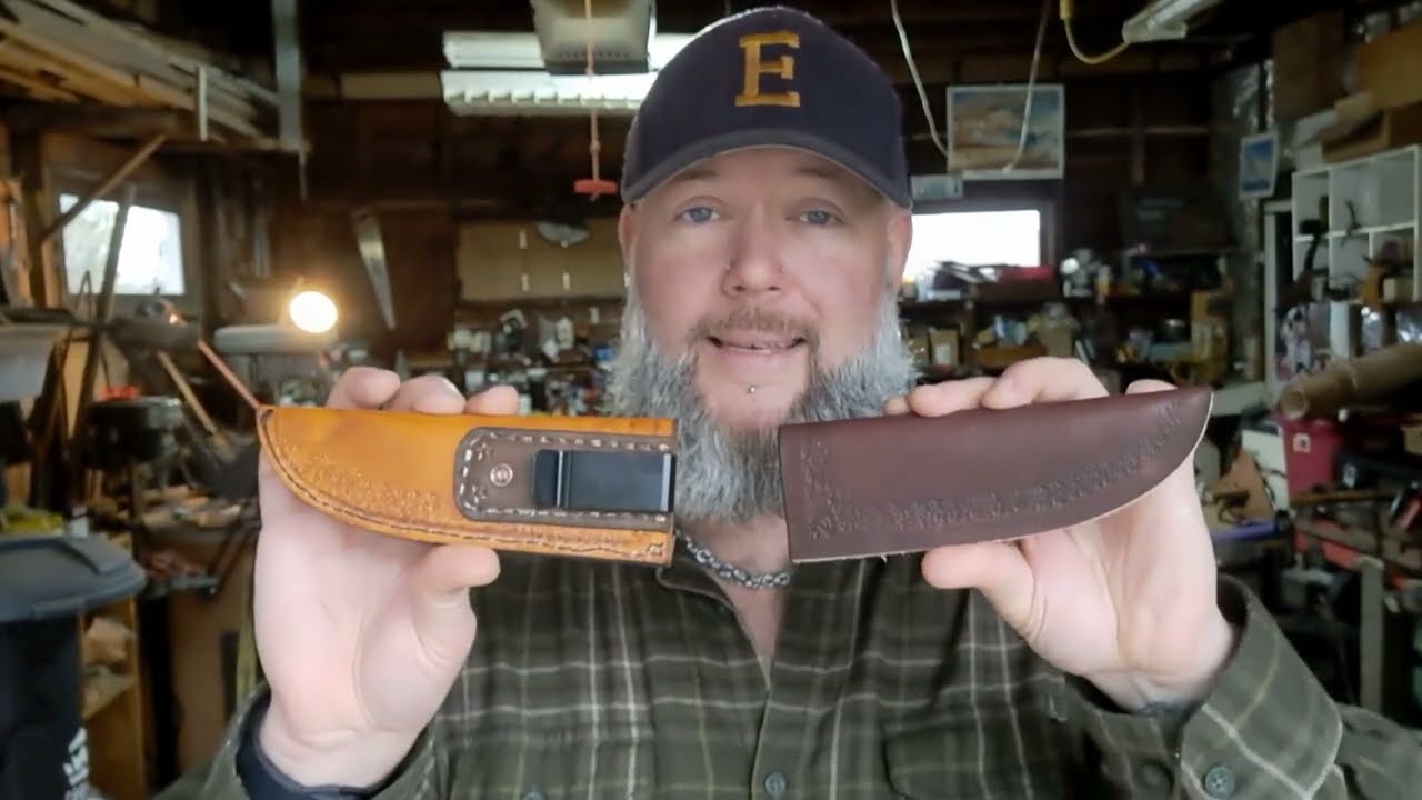 Making a leather sheath - step by step