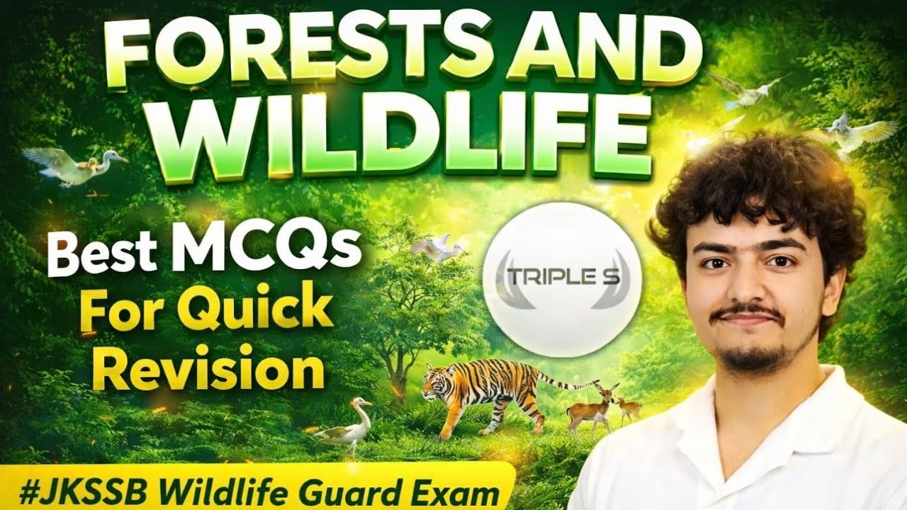 Forest and Wildlife - Best MCQs for Quick Revision || Wildlife Guard Exam @TripleSClasses