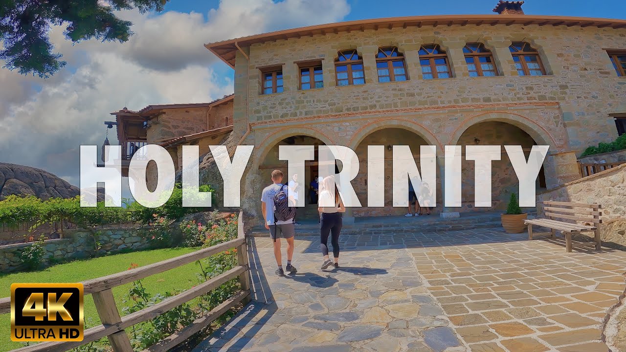 Exploring the Monastery of Holy Trinity - A Walk Through Sacred Heights in Meteora, Greece in 4K