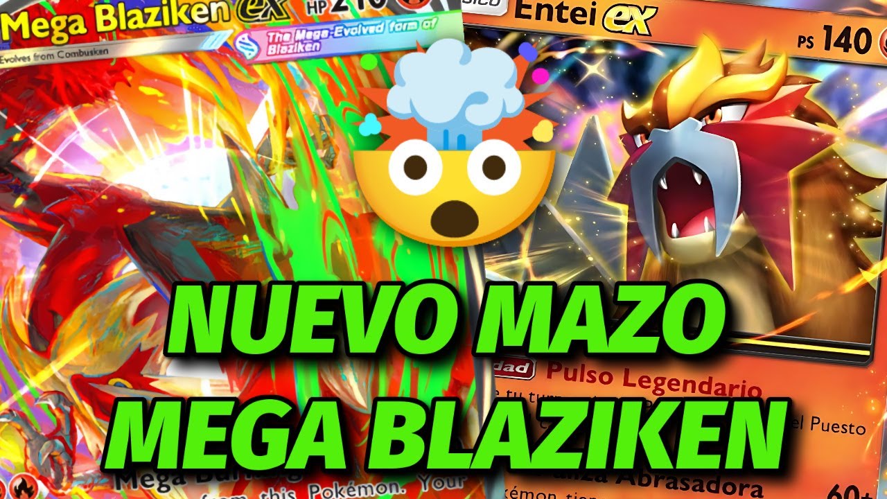 🔥NUEVO Mazo PODEROSO de MEGA BLAZIKEN EX y ENTEI EX en POKEMON POCKET