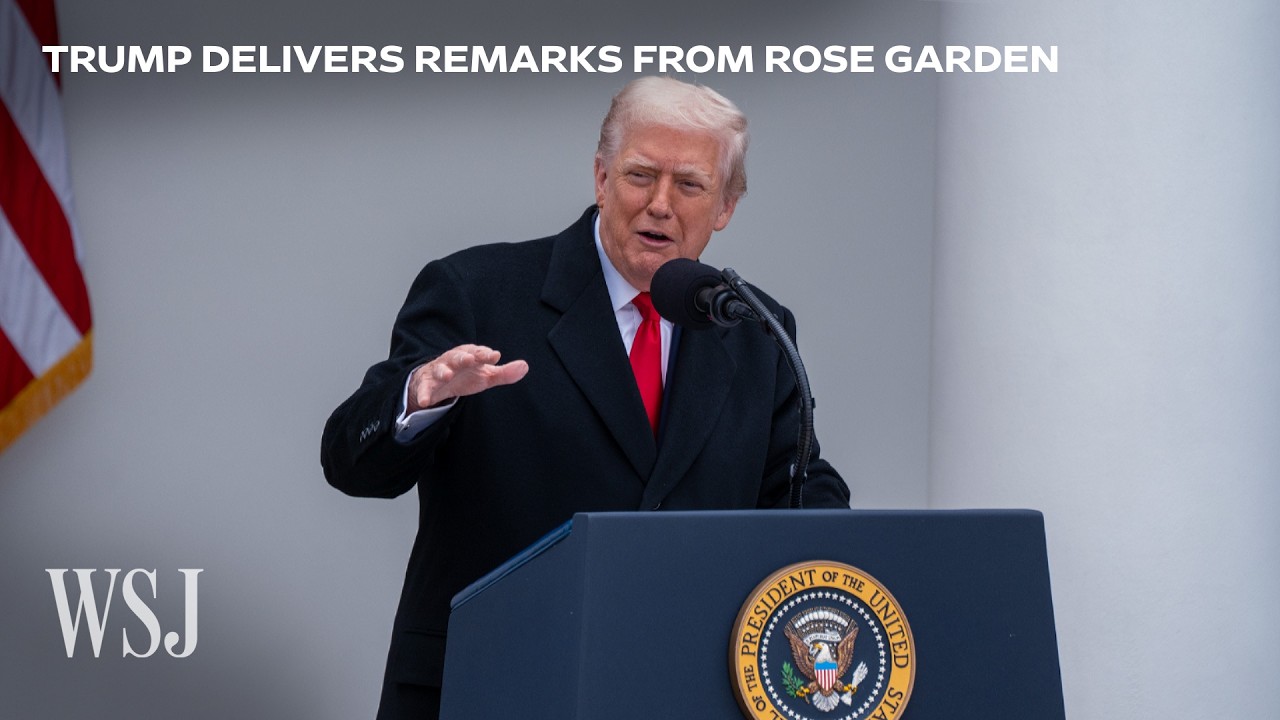 Watch: Trump Delivers Remarks From the Rose Garden | WSJ