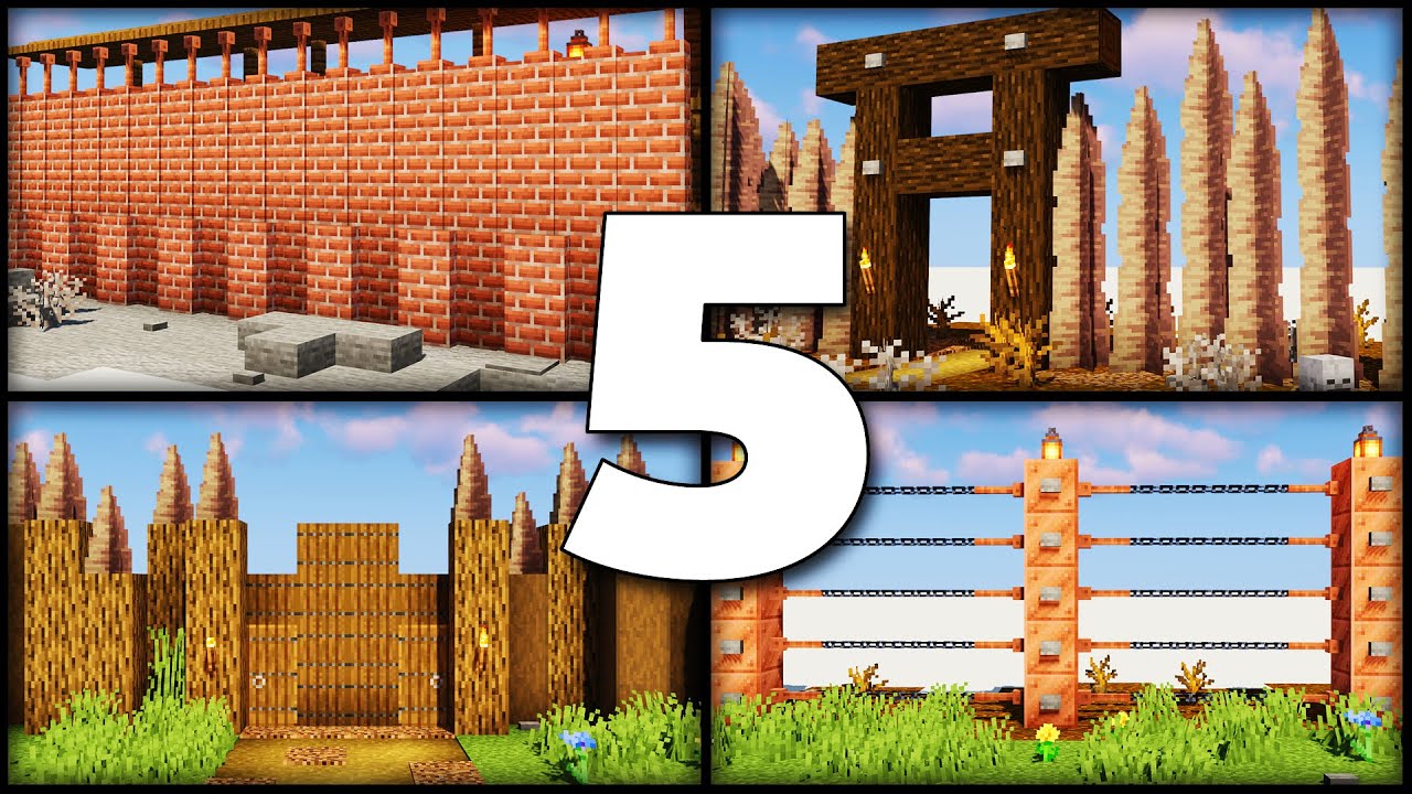 5 Mauern die du in Minecraft 1.17 bauen kannst 5️⃣ Minecraft Bauideen Crocodileandy