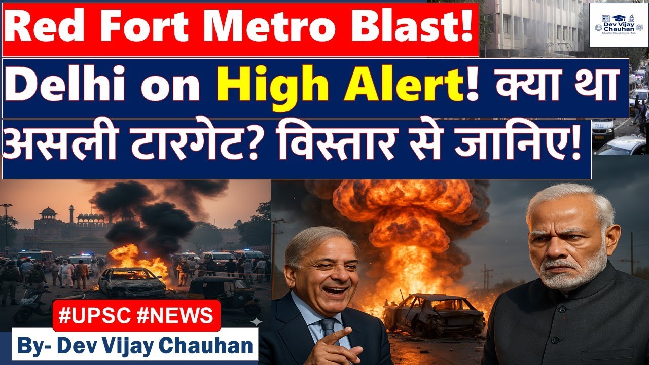 Massive Explosion near Red Fort Metro! NSG&ndash;NIA Investigation Begins!  #upsc @DevVijayChauhan