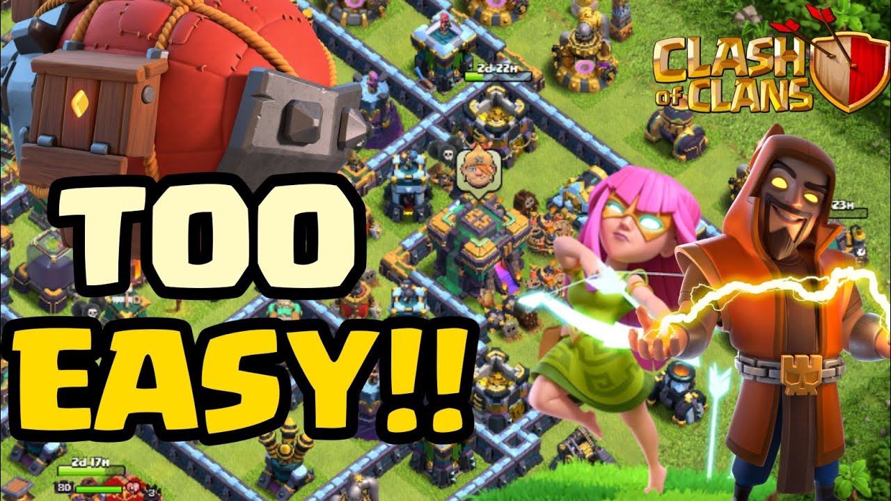 TH14 Blimp Attack Strategy | Super Archer & Super Wizard | Clash Of Clans