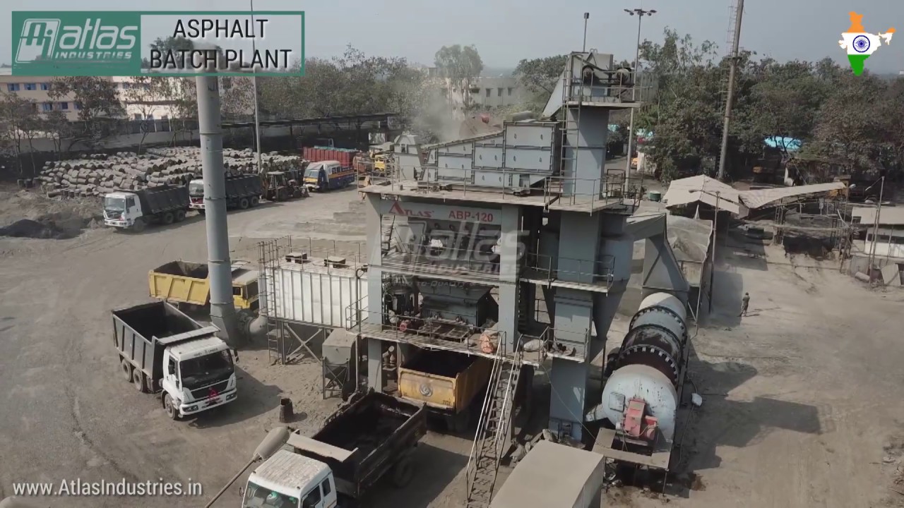 Atlas 120 tph asphalt batch plant in Pune Municipal Corporation India