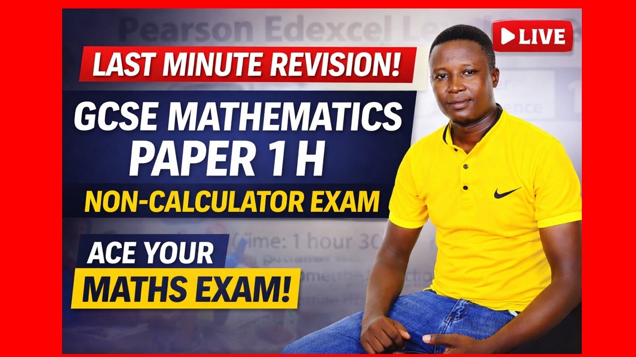 GCSE Maths Paper 1H Crash Revision | Non-Calculator Exam Prep 2026