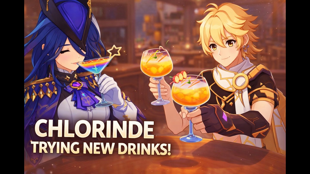 Homeward Event Day 4 – Bartending for Clorinde |Sweet, Sour & Smoky Steel #genshinimpact  #gaming