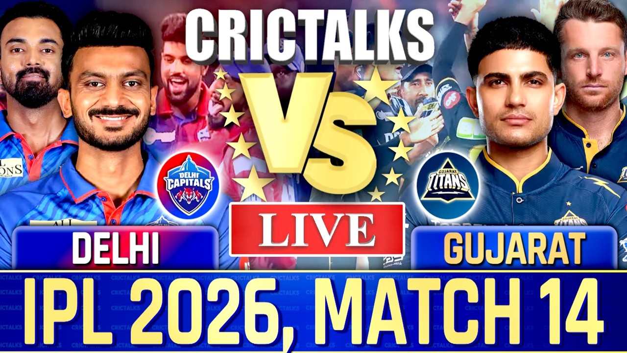 🔴 DC vs GT, IPL 2026, Cricket Live Match Today, Live Cricket Score Commentary - 10 Over