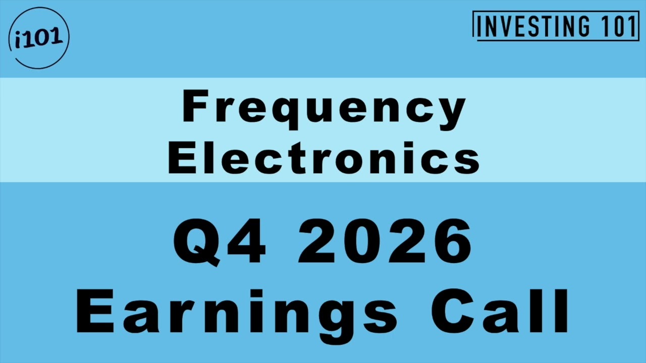 Frequency Electronics Q4 2026 Earnings Call | Satellite Clock System Contract Pipelines Expand