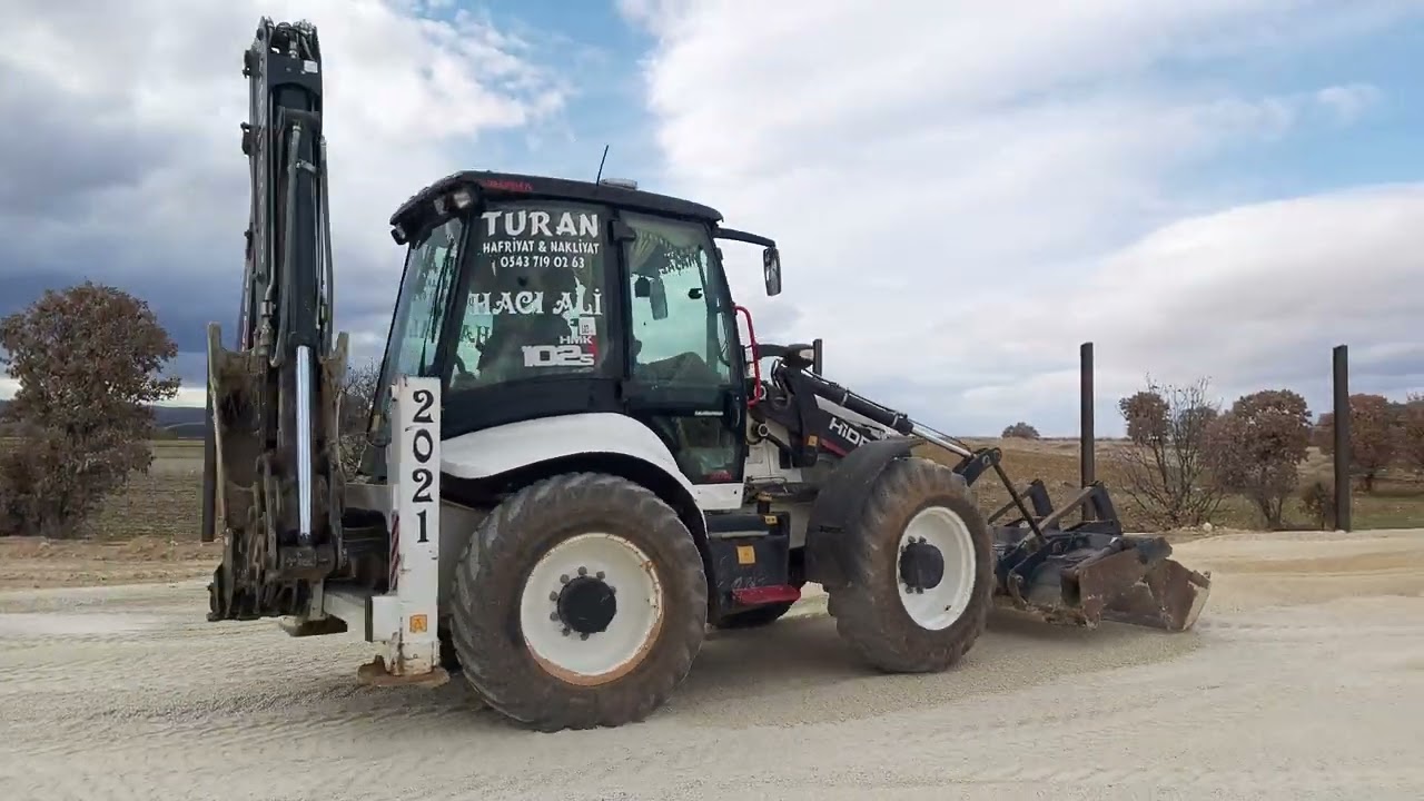 Beton Önce Malzeme Tesviyesi Hidromek 102S Alpha A8 Bekoloder || HMK BackhoeLoader Construction Site