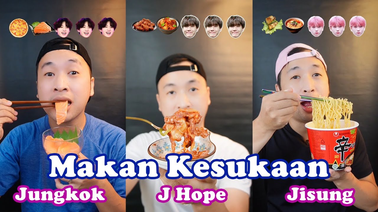 MAKANAN KESUKAAN JUNGKOK BTS | JISUNG NCT | J HOPE BTS