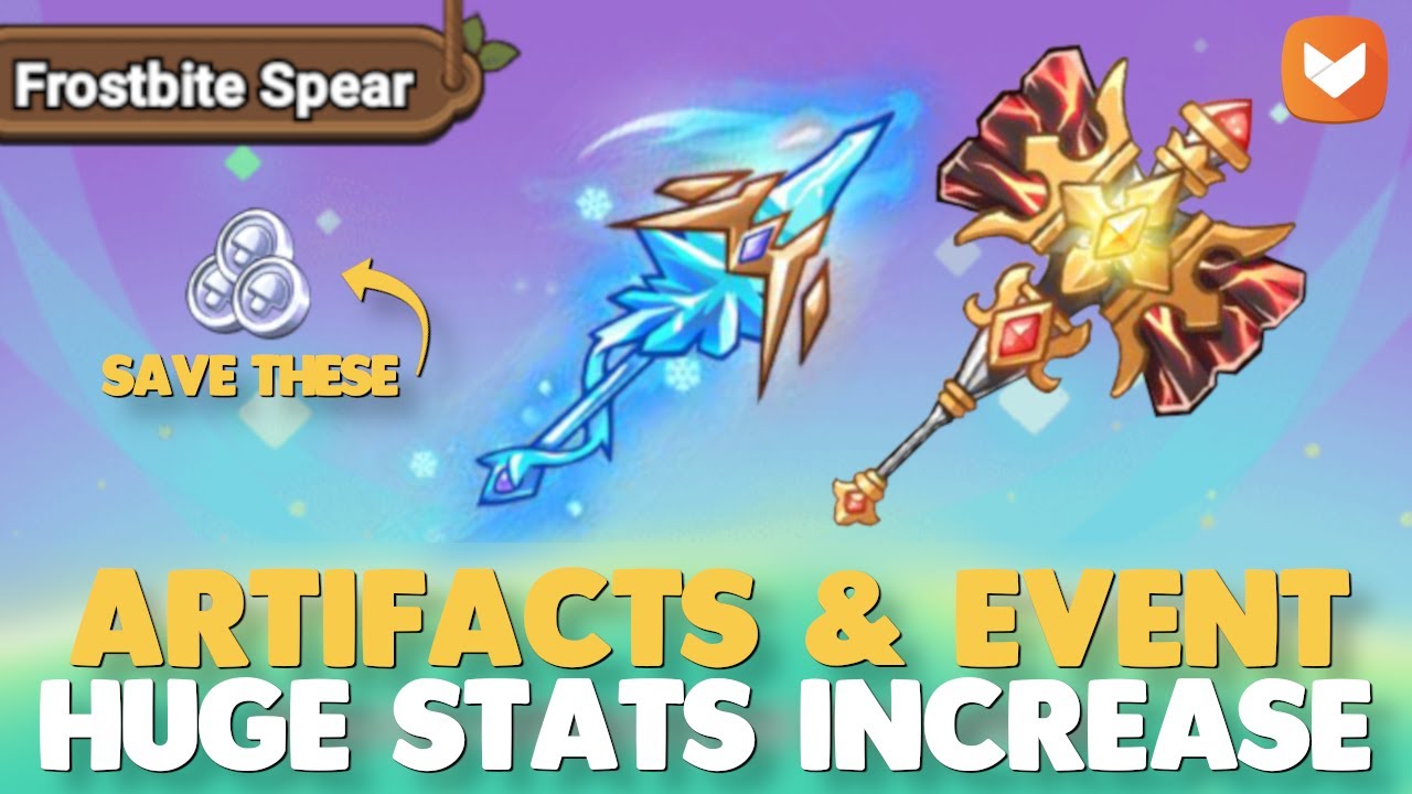 ARTIFACTS are there but SAVE MUSHROOM COINS in Legend of Mushroom