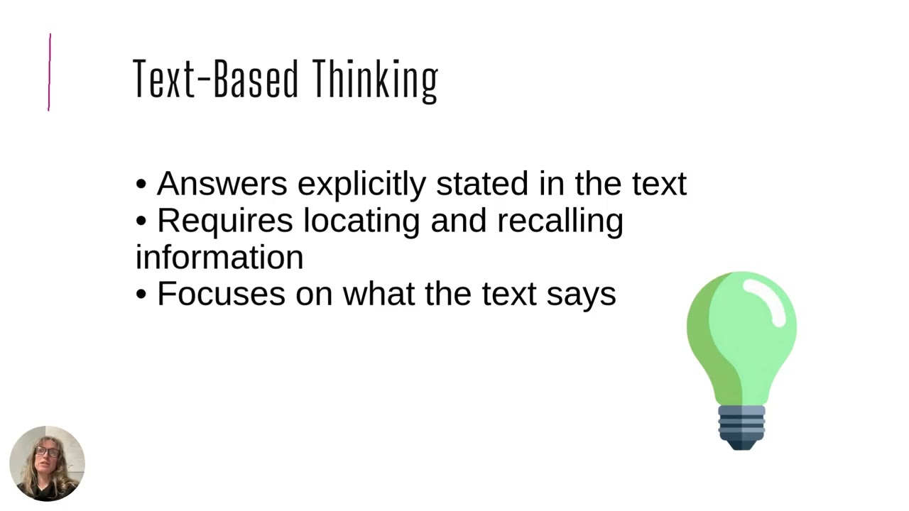 Understanding the Three Levels of Thinking in Reading Comprehension Part 1