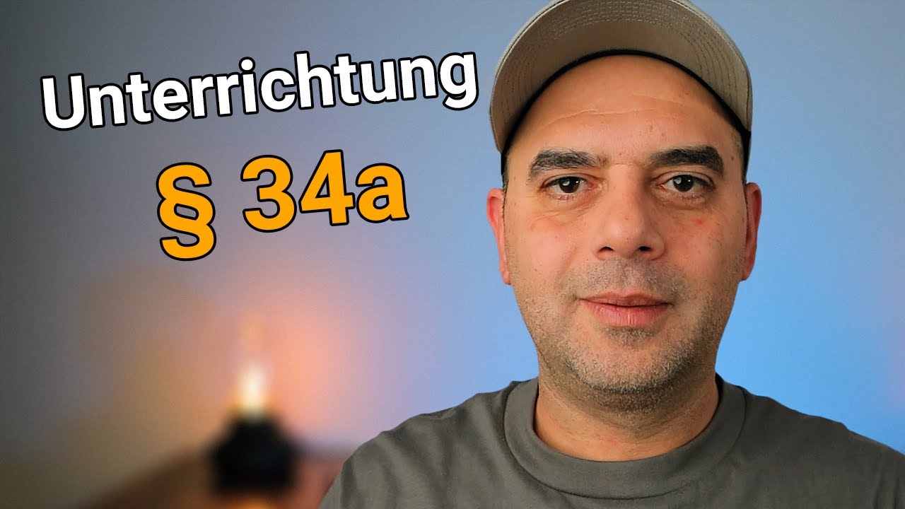 🇩🇪 Unterrichtung § 34a دورة السكيورتي في ألمانيا 📄 الشهادة الصغيرة ⚖️