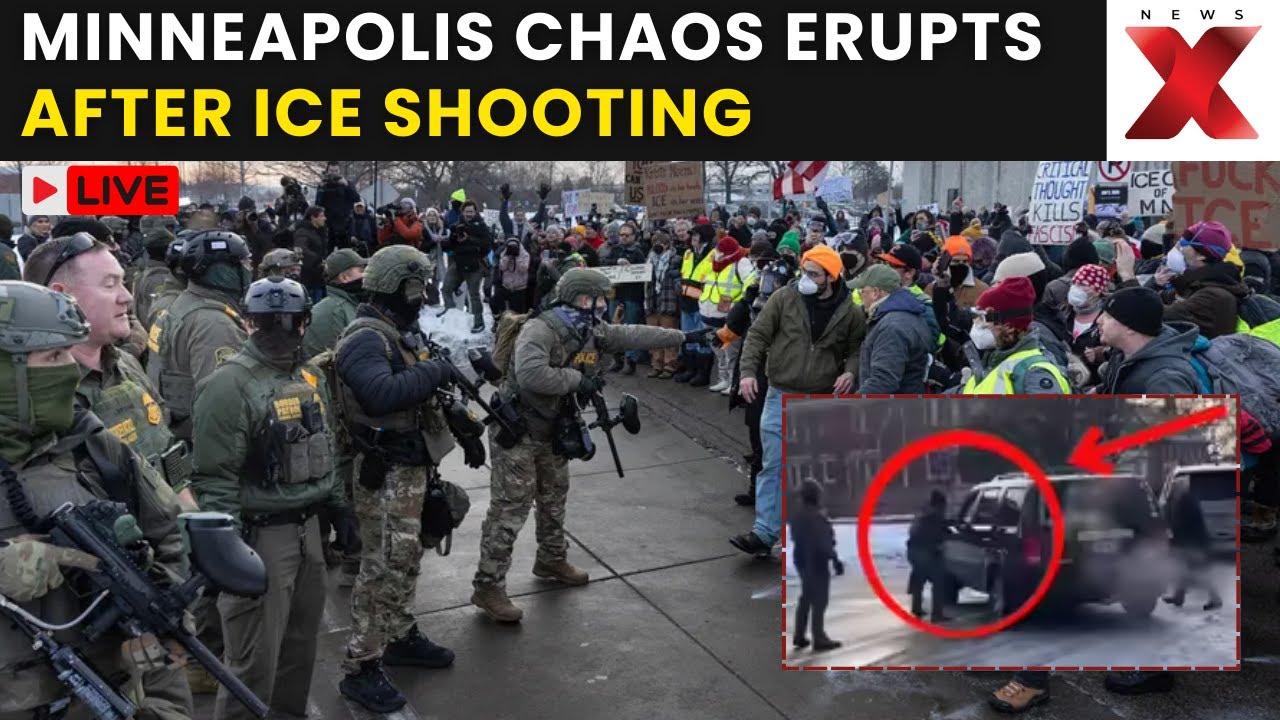 ICE protests Live: Minneapolis Protests After ICE Immigration Shooting, Car Vandalized Amid Clashes