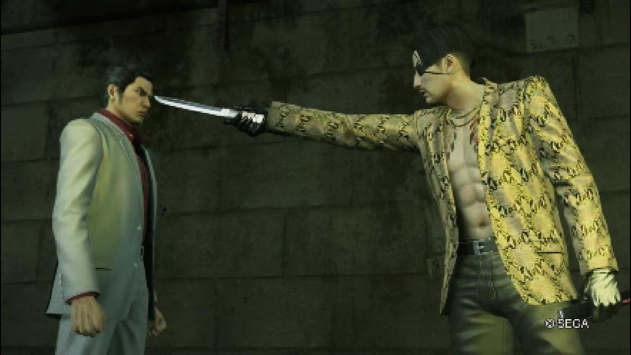Majima 2x round first fight YAKUZA kiwami