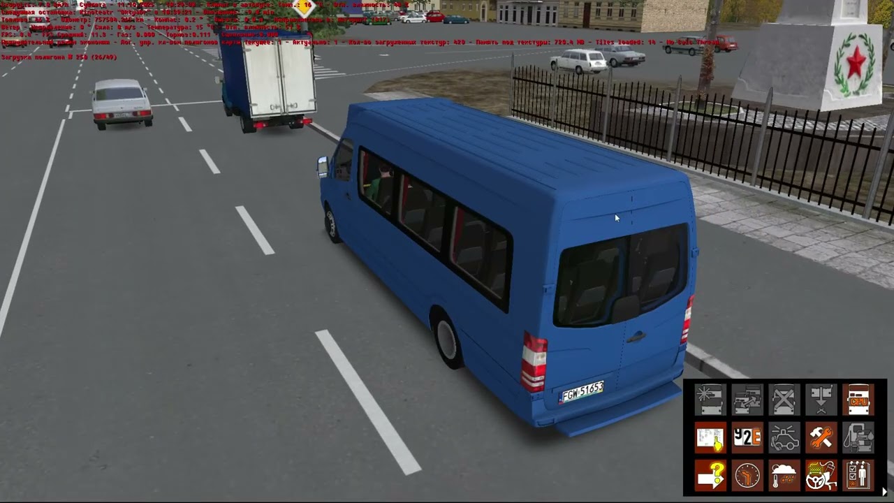 OMSI 2. Mercedes-Benz Sprinter Transfer 45. Чистогорск. Маршрут 817