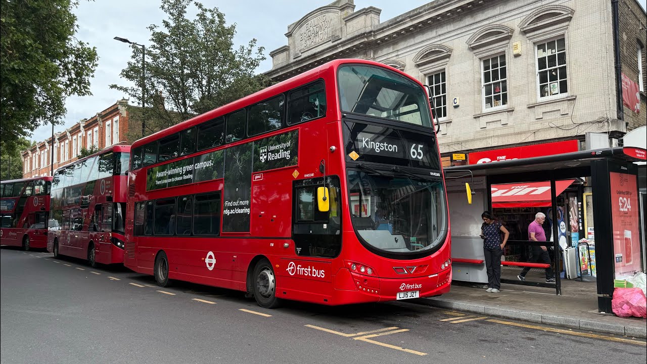 FULL ROUTE VISUAL | London Bus Route 65: Kingston - Ealing Broadway | 34734 - LJ15JZT