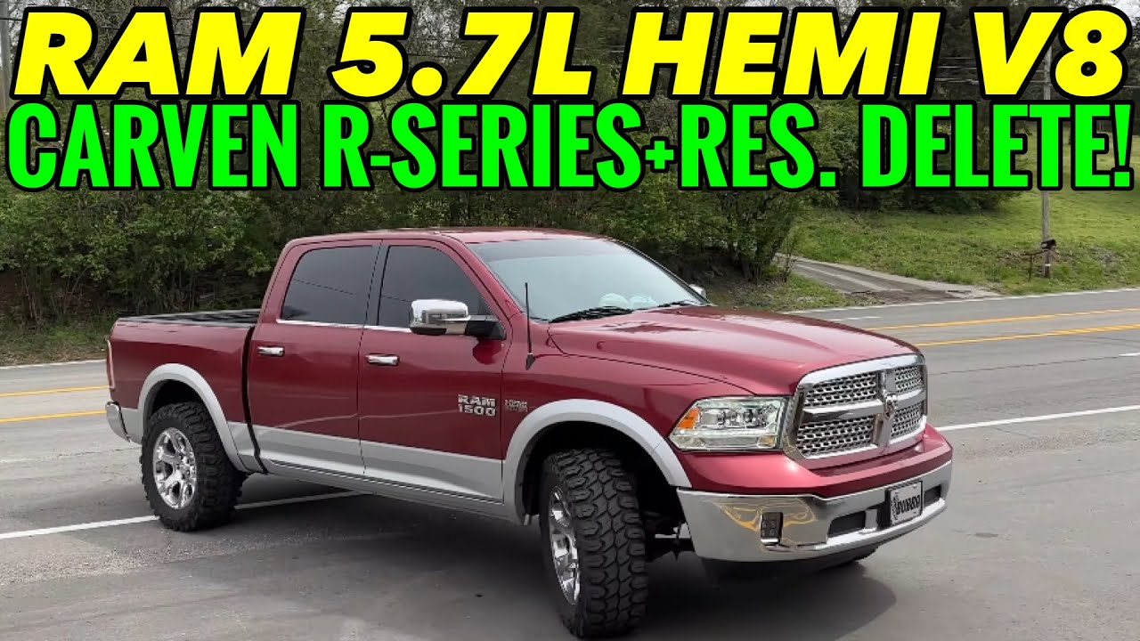 RAM 1500 5.7L HEMI V8 2014 года с CARVEN R-SERIES и удаленным резонатором!