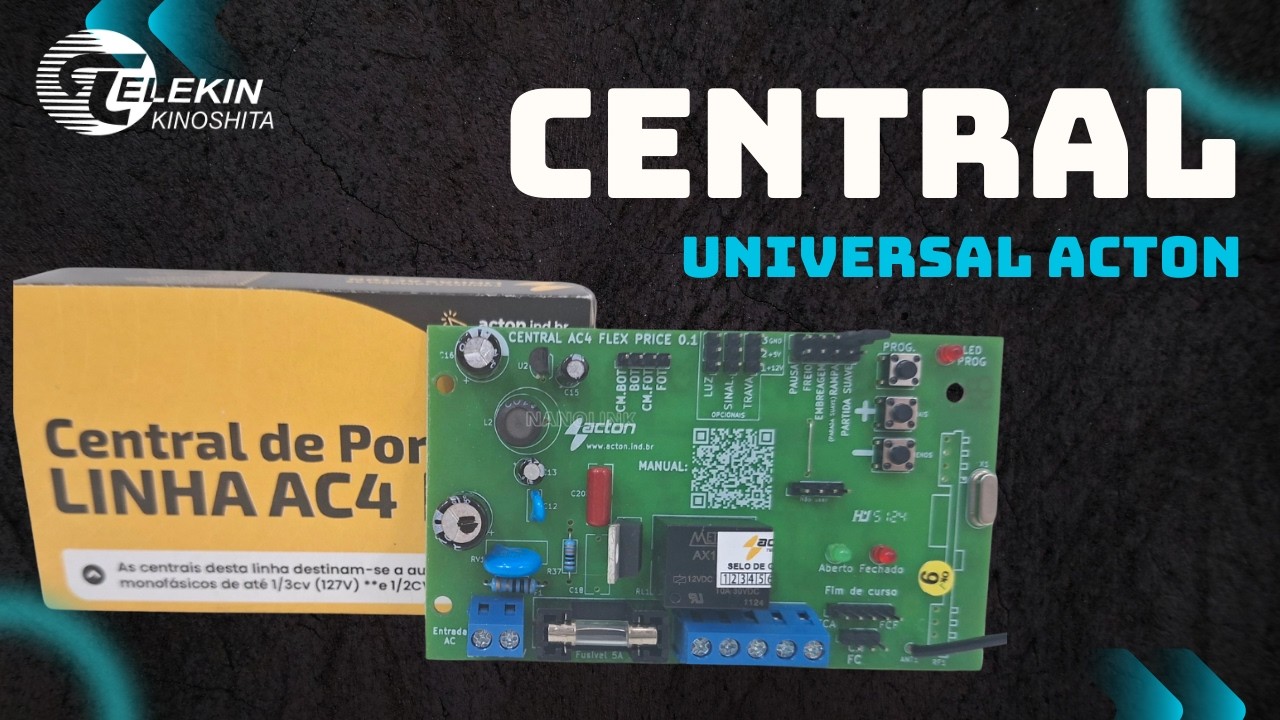 Como instalar e programar Central AC4 Flex Price Acton - Passo a Passo