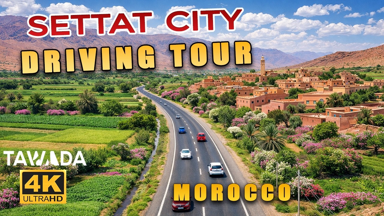 From Settat to Marrakech 4K UHD driving tour - MOROCCO
