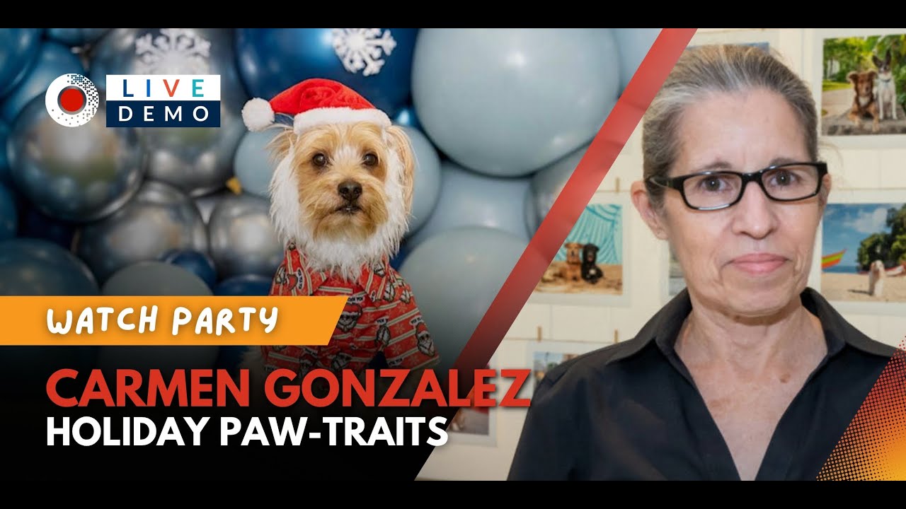WATCH PARTY: Holiday Paw-traits with NYC Pet Photographer Carmen Gonzalez!