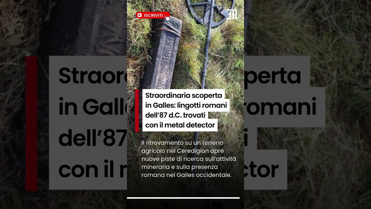 Scoperta eccezionale in Galles: lingotti romani trovati in un campo grazie ai metal detector