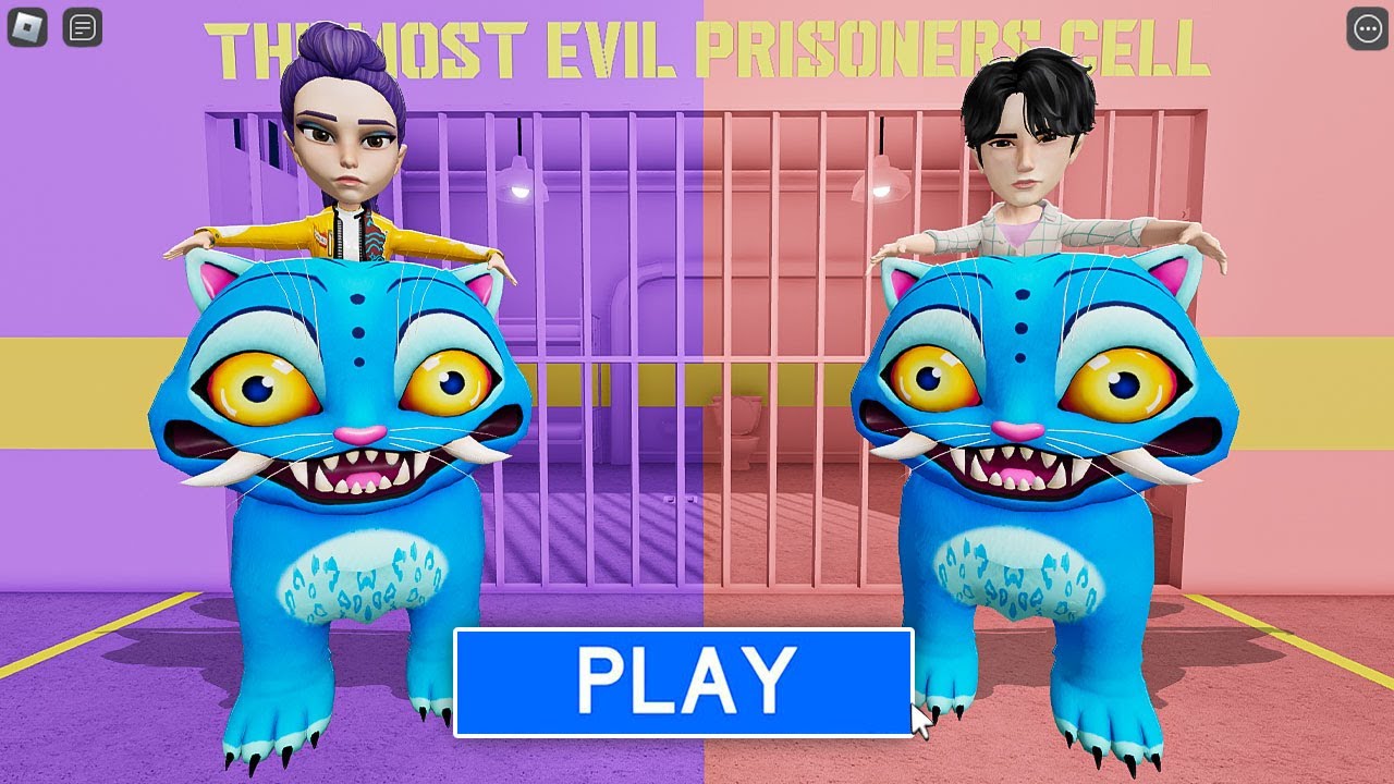 RUMI TIGER VS JINU TIGER - Kpop Demon Hunters in BARRY’S PRISON RUN! #Roblox #Obby