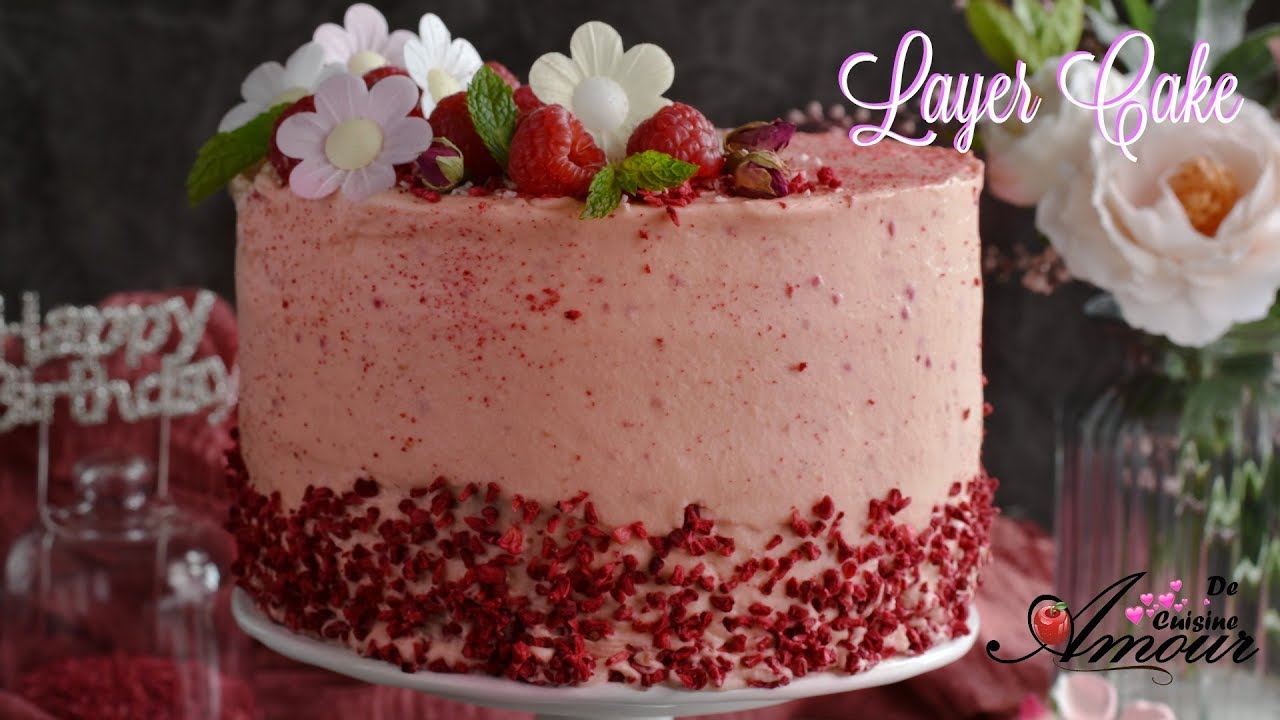 recette du layer cake, gateau d'anniversaire à  étages