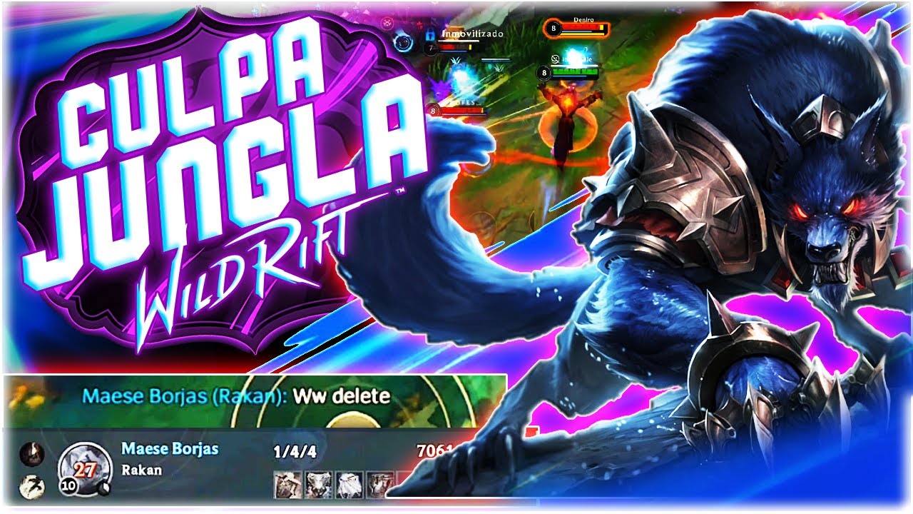 SIEMPRE LA CULPA ES DEL JUNGLA EN WILD RIFT!! WARWICK GAMEPLAY