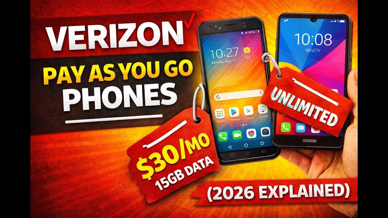 Verizon Pay As You Go Phones (Prepaid Plans Explained 2026)