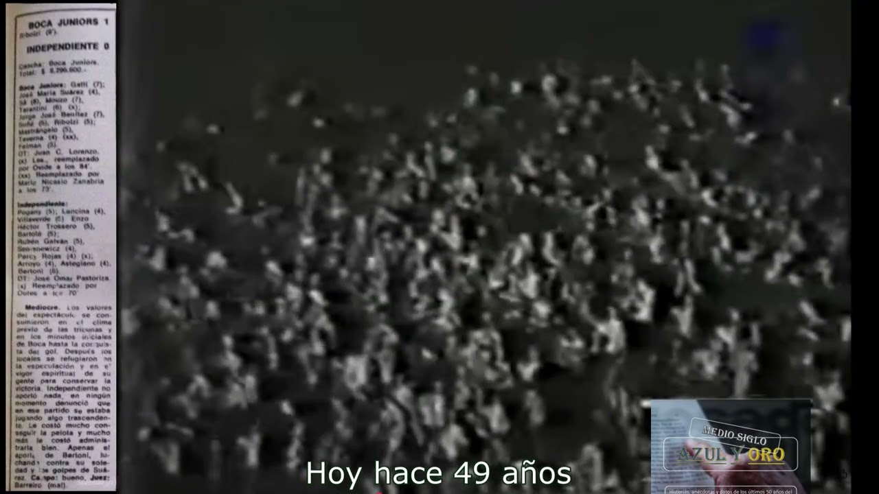 Boca 1 Independiente 0 - Nacional 1976