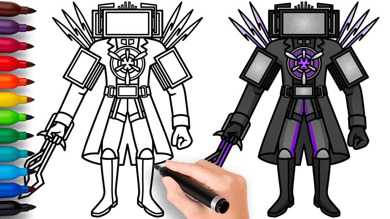 HOW TO DRAW UPGRADED TITAN TV MAN  | Skibidi Toilet 67 (Part 3) - Easy Step by Step Drawing