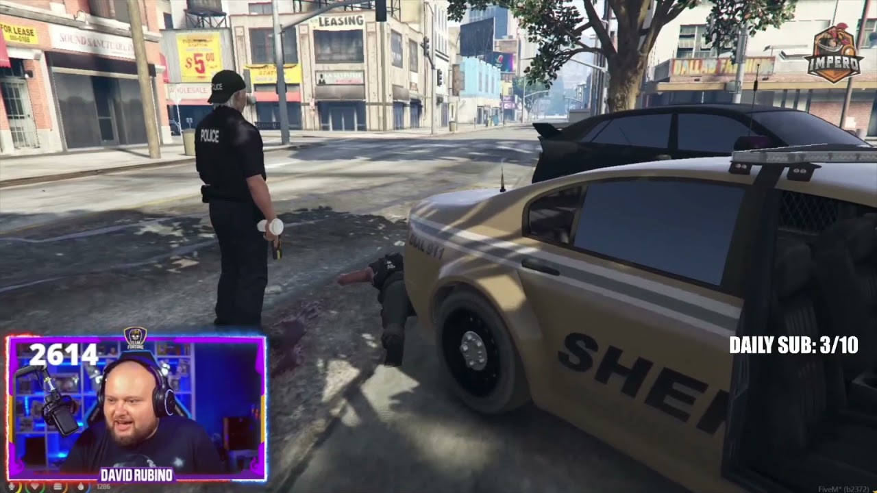 RUBINO INFURIATO🤬 con un POLIZIOTTO che INSULT4 sua MADRE! (GTA RP)