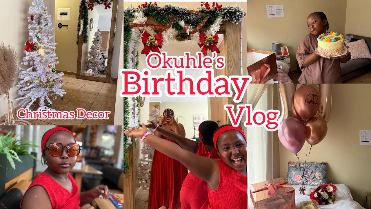 VLOG: День рождения Окуле 🎂 | Очень похоже на Рождество | Выход | Южноафриканский ютубер
