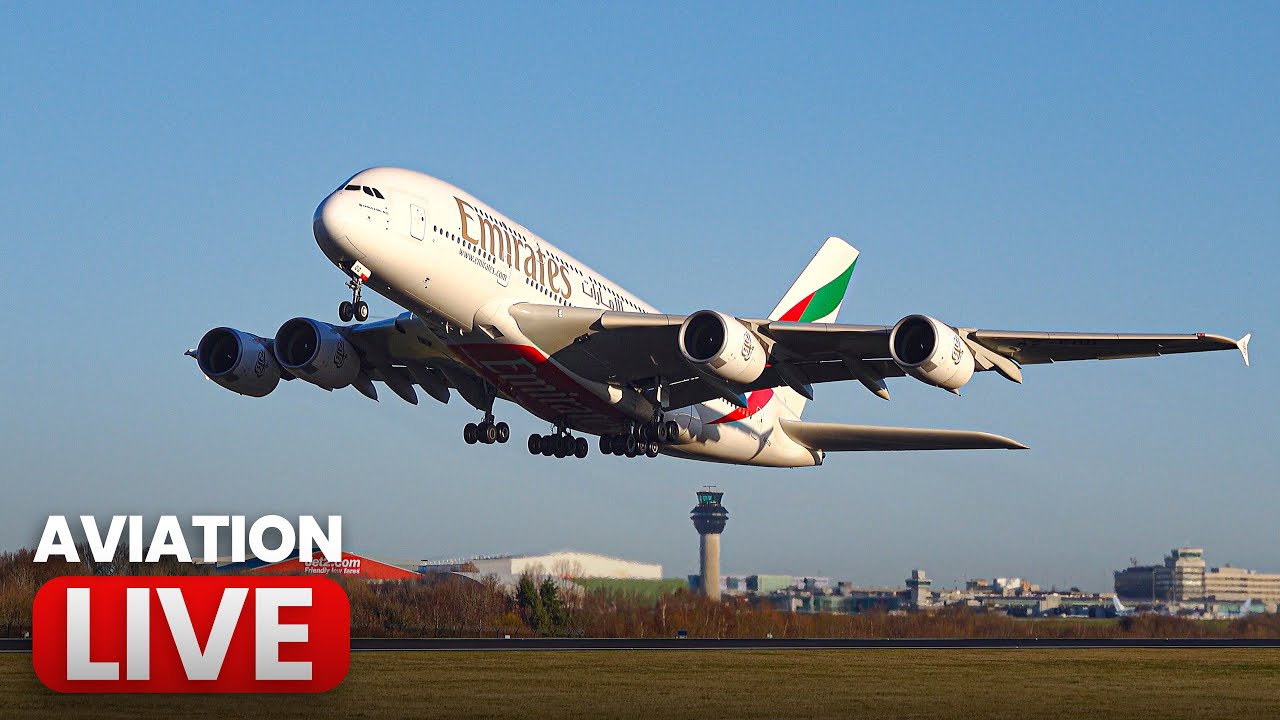 🔴 Manchester Airport LIVE 🎥MULTI - CAM ✈️  Super Sunday