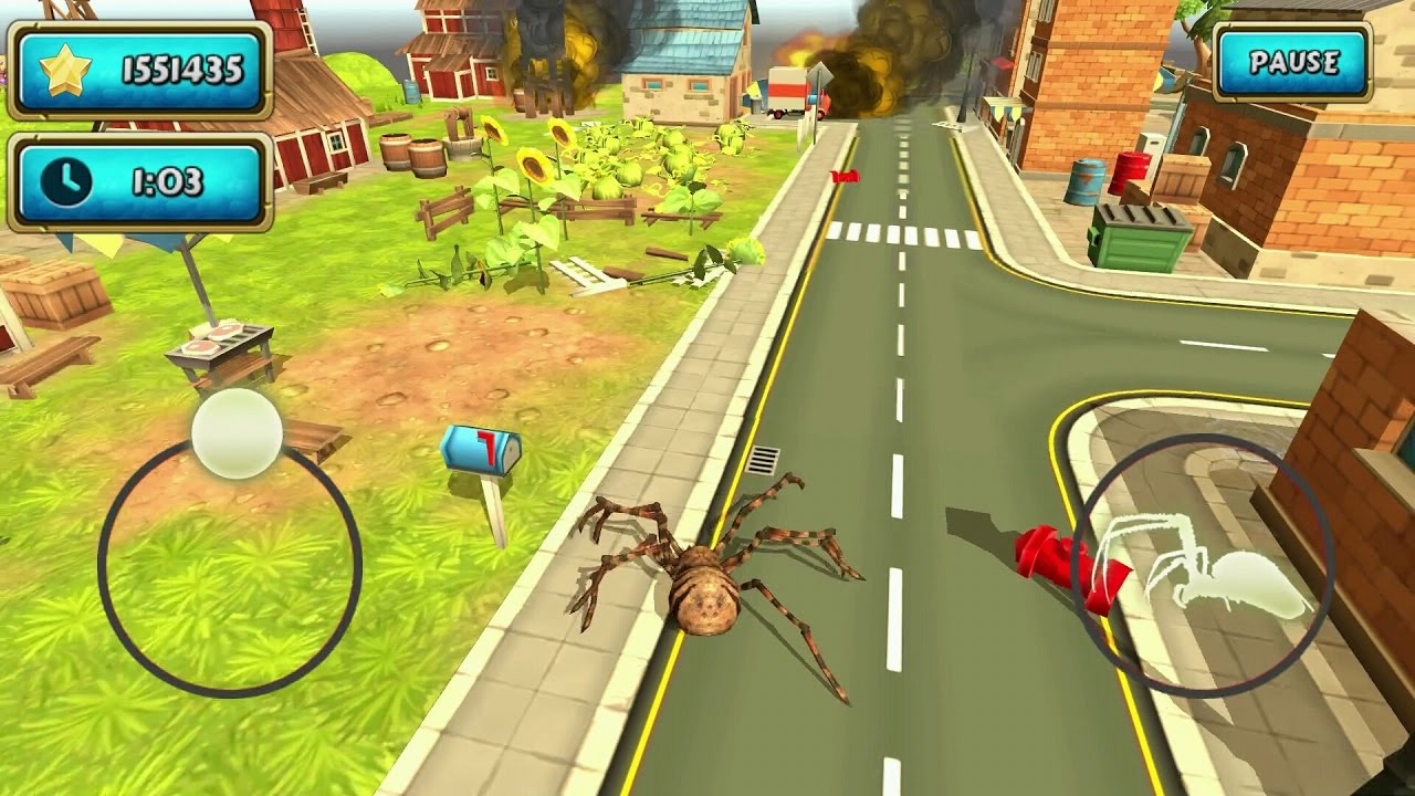 Spider Simulator: Amazing City Android Gameplay #3