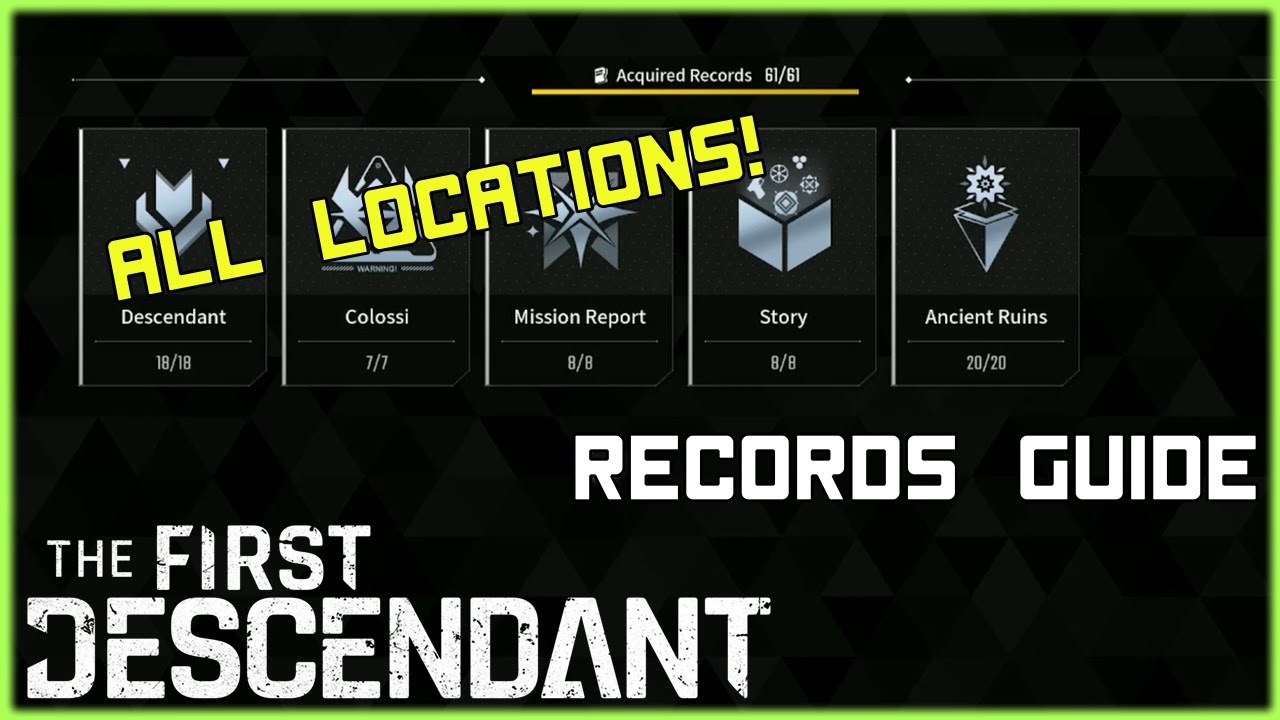 Records Guide! All Locations of Records in The First Descendant