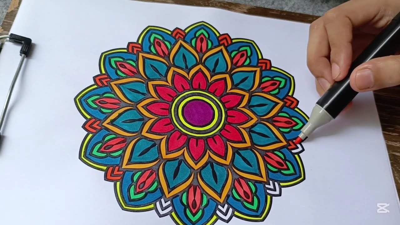 🎨 Relaxing Mandala Coloring | Stress Relief Through Art & Mindful Coloring 🧘&zwj;♀️✨