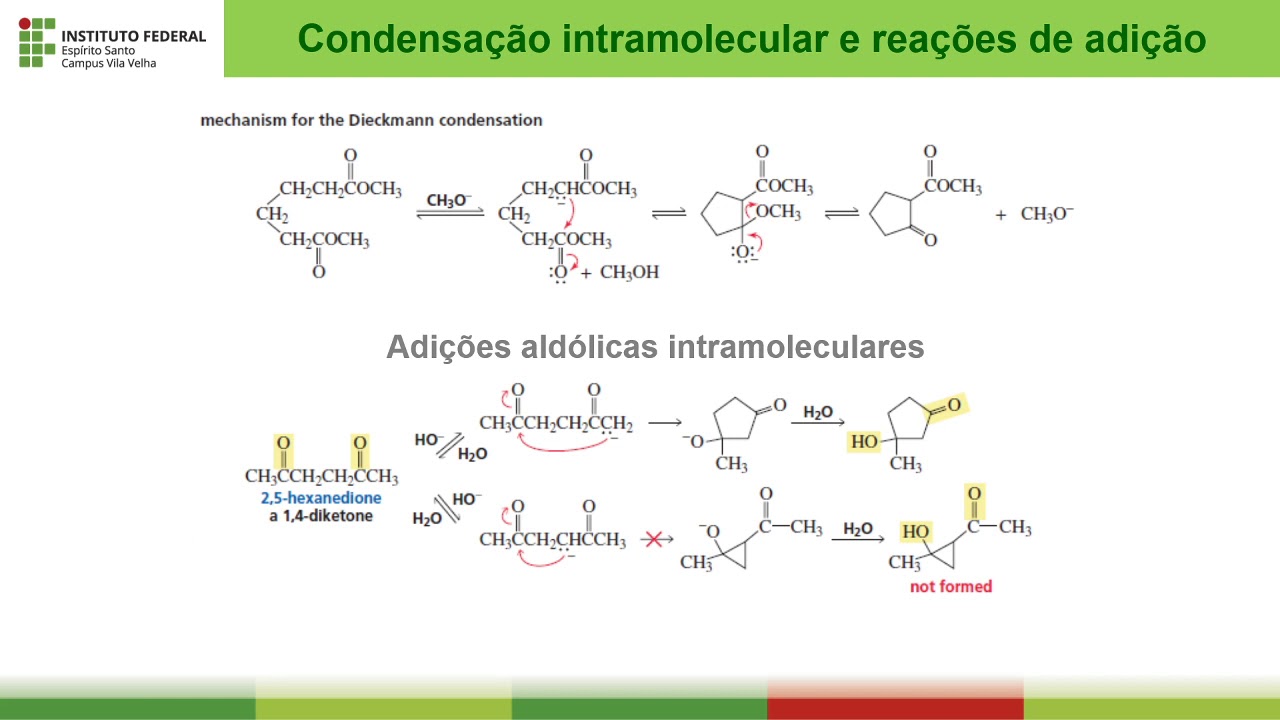 Cap  19 Tópico 9 Condensação intramolecular e reações de adição
