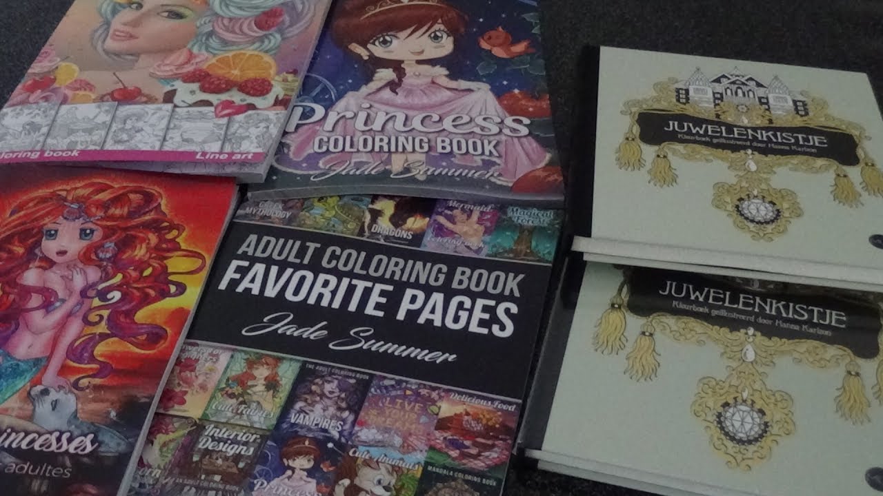 Haul coloriage juin 2018,mes achats de livres de coloriage pour adulte