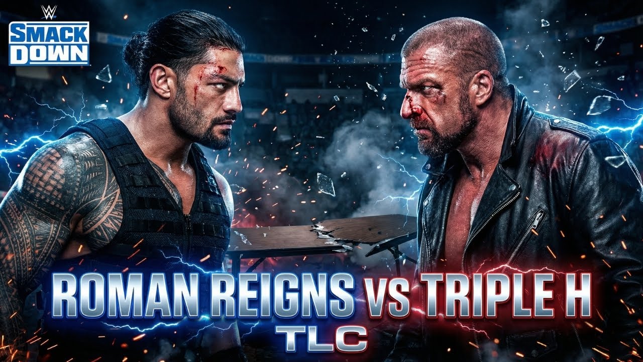 🎮 WWE 2K25 Gameplay – Roman Reigns vs Triple H | Bloody TLC Match 🩸