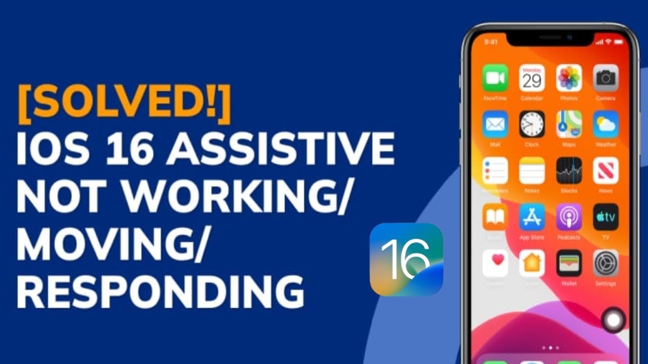 How To Assistive Touch Not Moving On iPhone After iOS 16 Update |||