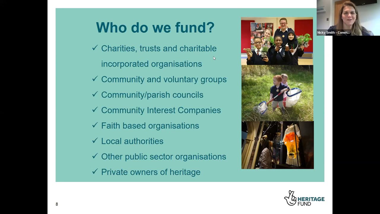 Applying for funding from the Heritage Lottery Fund