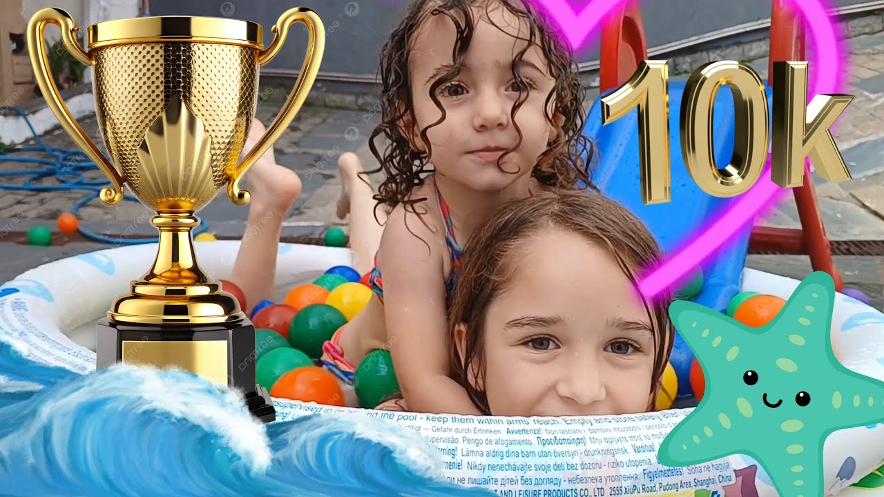 diversão na piscina
