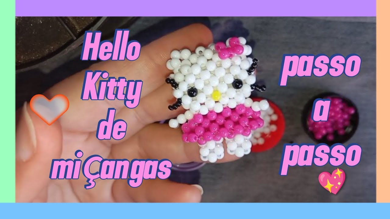 Hello Kitty de miçangas 