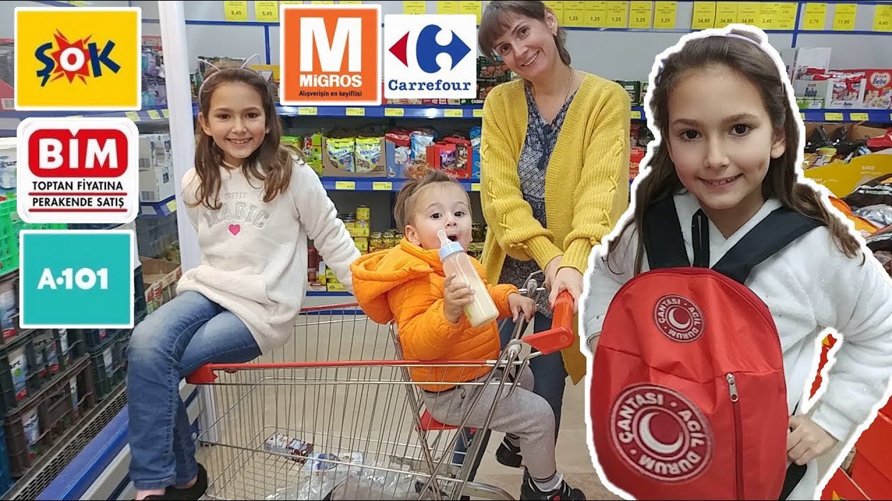 DONDURMA CHALLENGE İÇİN ALIŞVERİŞTEYİZ.BİM, ŞOK, A-101, MİGROS, CARREFOUR.EĞLENCELİ  ALIŞVERİŞ VİDEO
