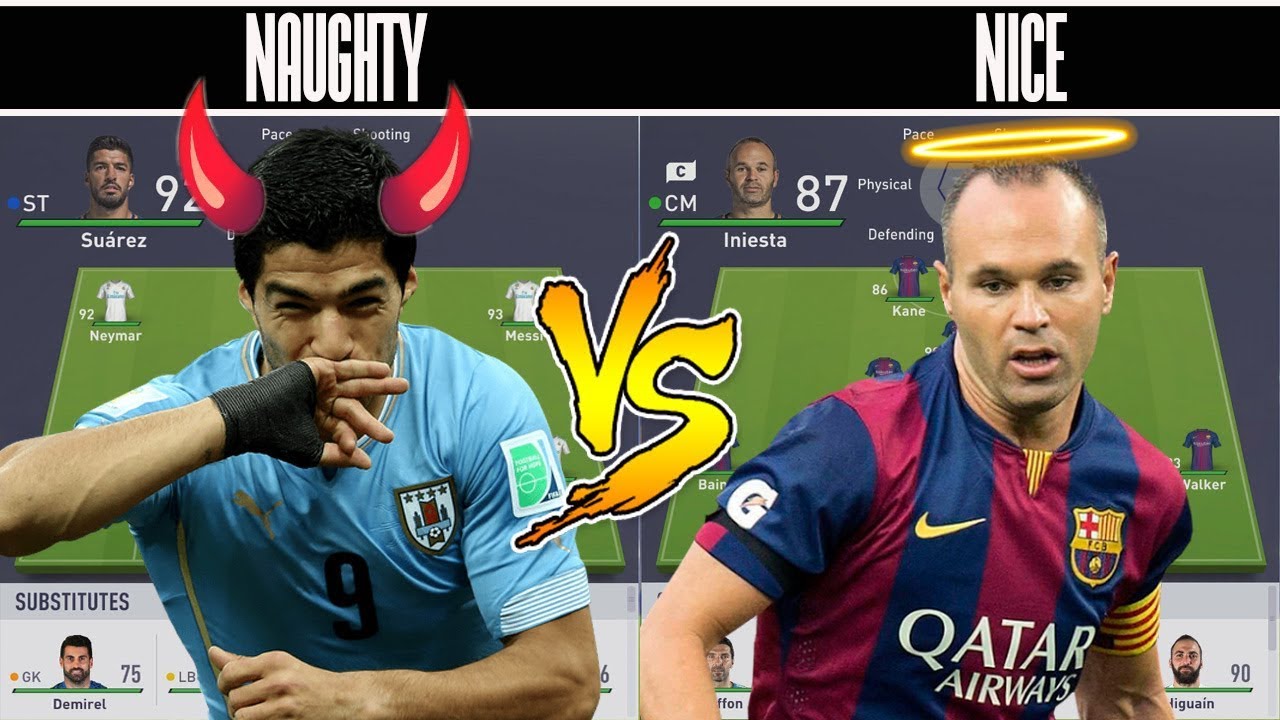 NAUGHTY PLAYERS 👹 VS NICE PLAYERS 😇 - FIFA 18 EXPERIMENT! DOLLAR STORE FORFEIT!