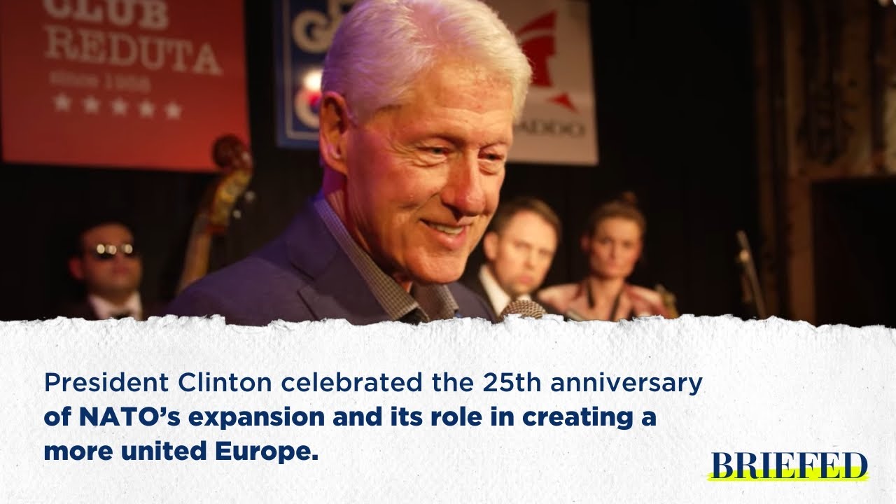 President Clinton returns to Reduta Jazz Club in Prague, Czech Republic